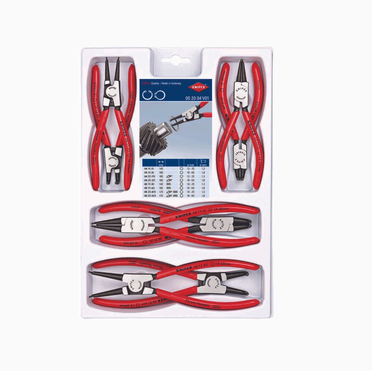 КНП Комплет зегер клешти 8 ком Knipex