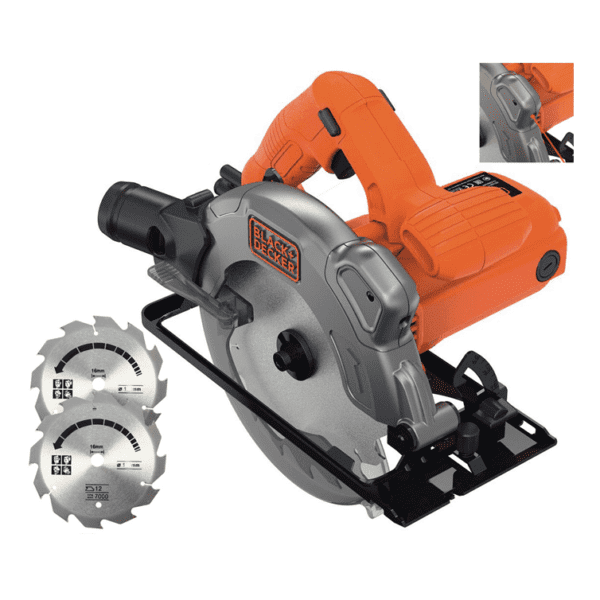 Кружна пила со 2 листа 1250W 190x16mm LASER Black+Decker