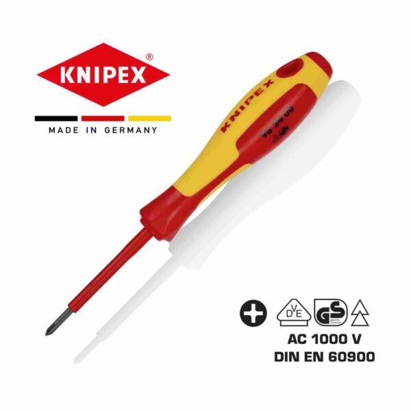 Одвртувач PH0 x 162mm VDE 1000V KNIPEX