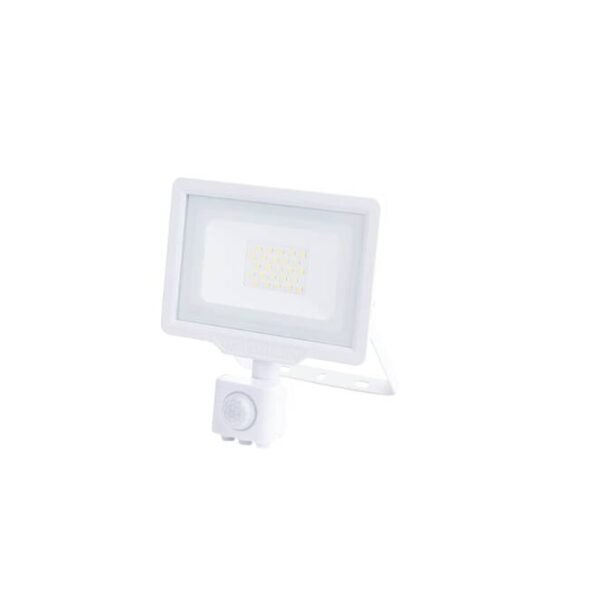 LED SMD РЕФЛЕКТОР БЕЛ 30W 2400LM AC220-265V 120° IP65 6000K - СО СЕНЗОР