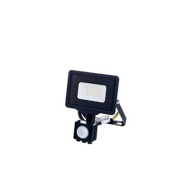 LED SMD РЕФЛЕКТОР ЦРН 10W 800LM AC220-265V 120° IP65 6000K - СО СЕНЗОР
