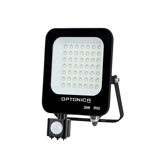 LED SMD РЕФЛЕКТОР ЦРН 30W 2700LM AC220-240V 90° IP65 6000K + SENSOR