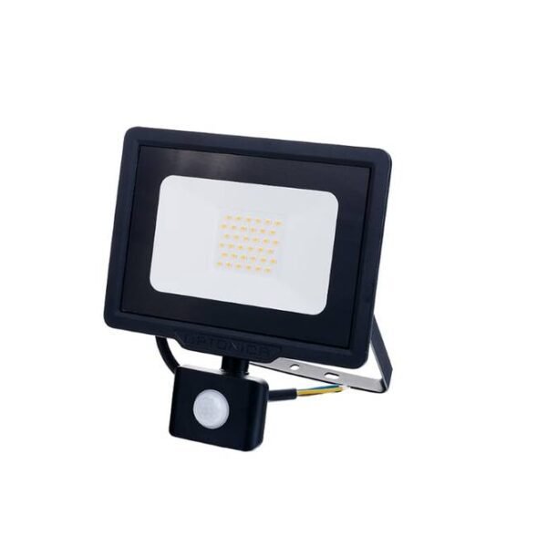 LED SMD РЕФЛЕКТОР ЦРН 50W 4000LM AC220-265V 120° IP65 4500K - СО СЕНЗОР