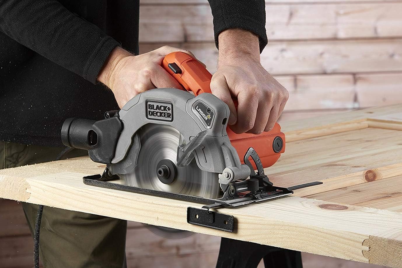 Кружна пила 1250W 190x16mm LASER Black+Decker - Image 3