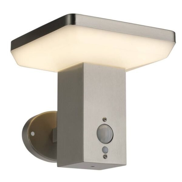 LED СОЛАРНО ЅИДНО СВЕТЛО UP SS-БРУСЕН АЛУМИНИУМ 4.4W 600lm/60lm IP44 3.7V СЕНЗОР