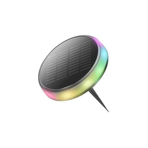 LED СОЛАРНОГРАНИСКО СВЕТЛО 0.6W IP65 3.7VDC 2000mA RGB