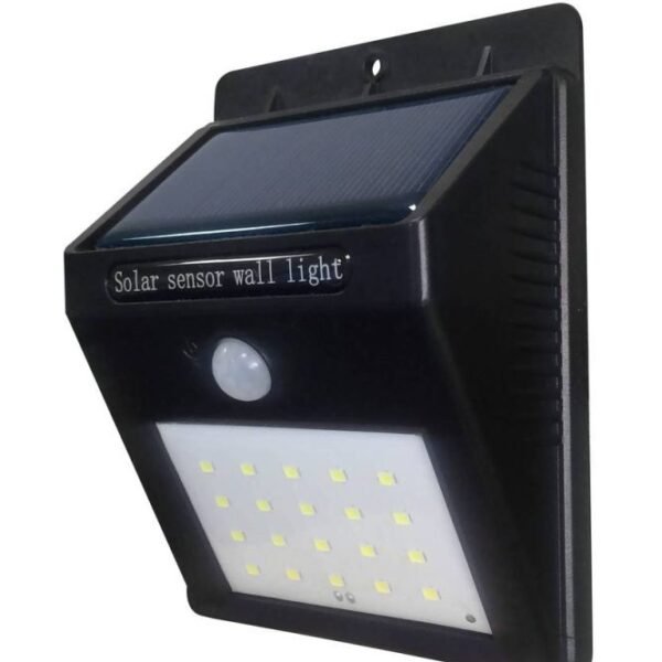 СОЛАРНО ЅИДНО СВЕТЛО АЛУМИНИУМСКО ЦРНО ТЕЛО IP54 0.75W 6000K 5.5V
