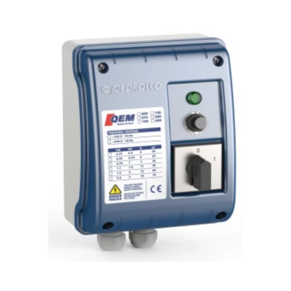 Контролен орман за монофазни пумпи Pedrollo QEM 150 – 1.1 kW (Copy)