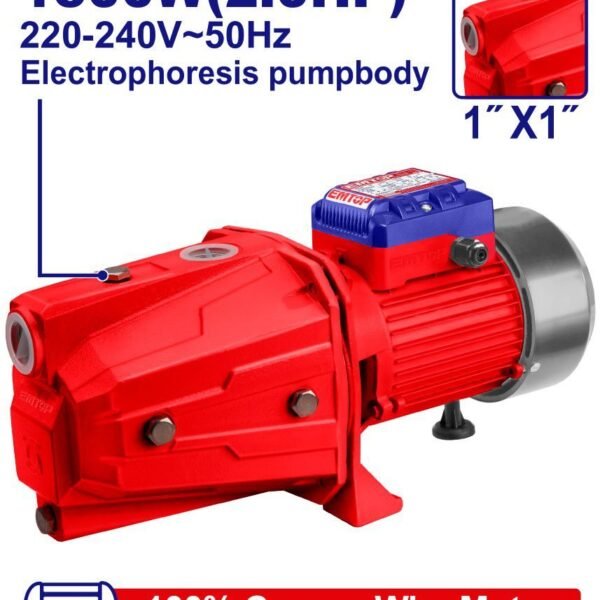 Пумпа за хидрофор вакумска Emtop EWPPJ15001 | 1" x 1" | 1500 W | 100 L/min | 60 m